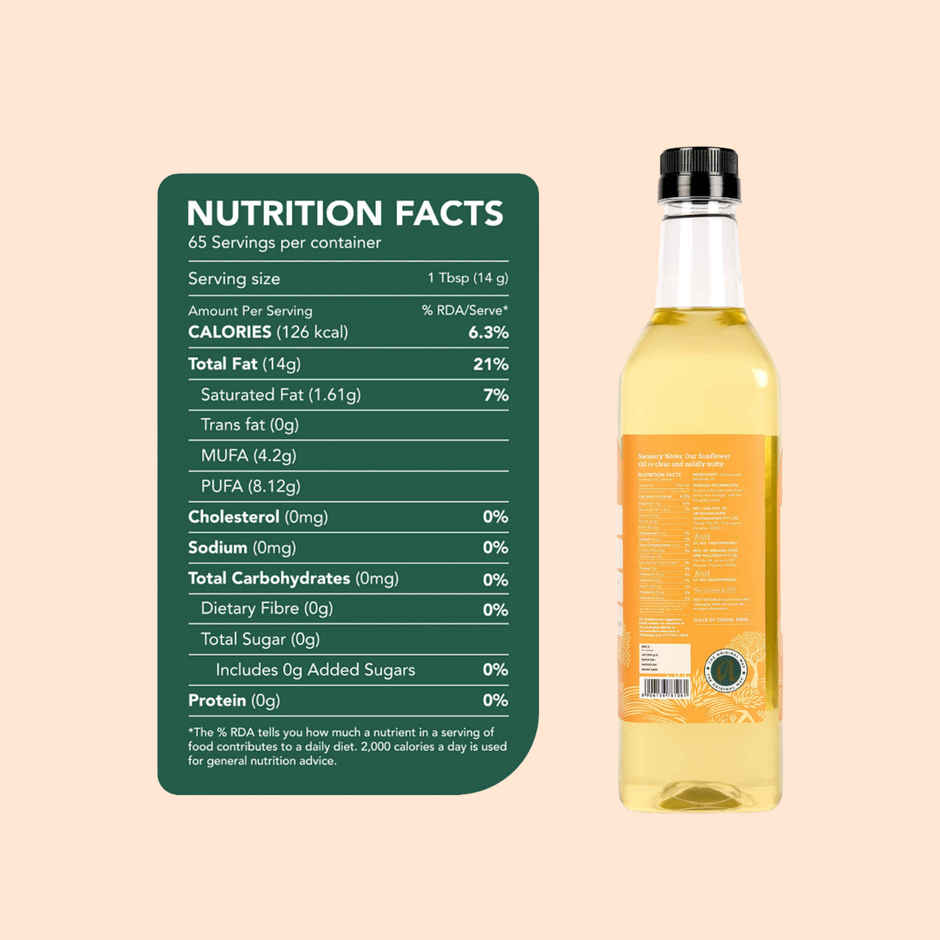 Anveshan Sunflower Wood Cold Pressed Oil | Healthy Cooking Oil