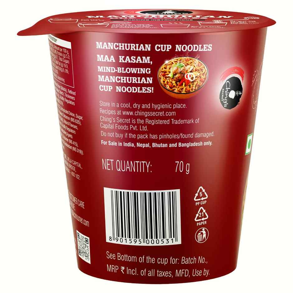 Ching's Secret Manchurian Cup Noodles | Ready in 6-7 minutes | Easy to Make | Pre-Seasoned