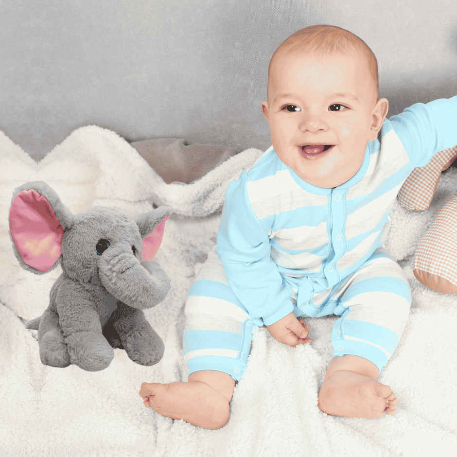 Toytales Cute Elephant Soft Toy | Plushie Stuffed Toys For Kids | Baby Toy