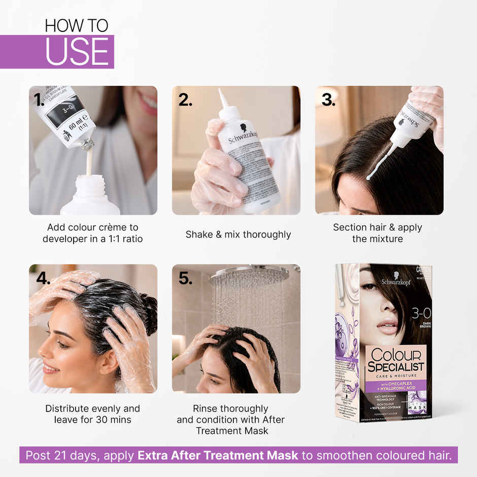 Schwarzkopf Colour Specialist Permanent Hair Colour 3-0 Imperial Brown
