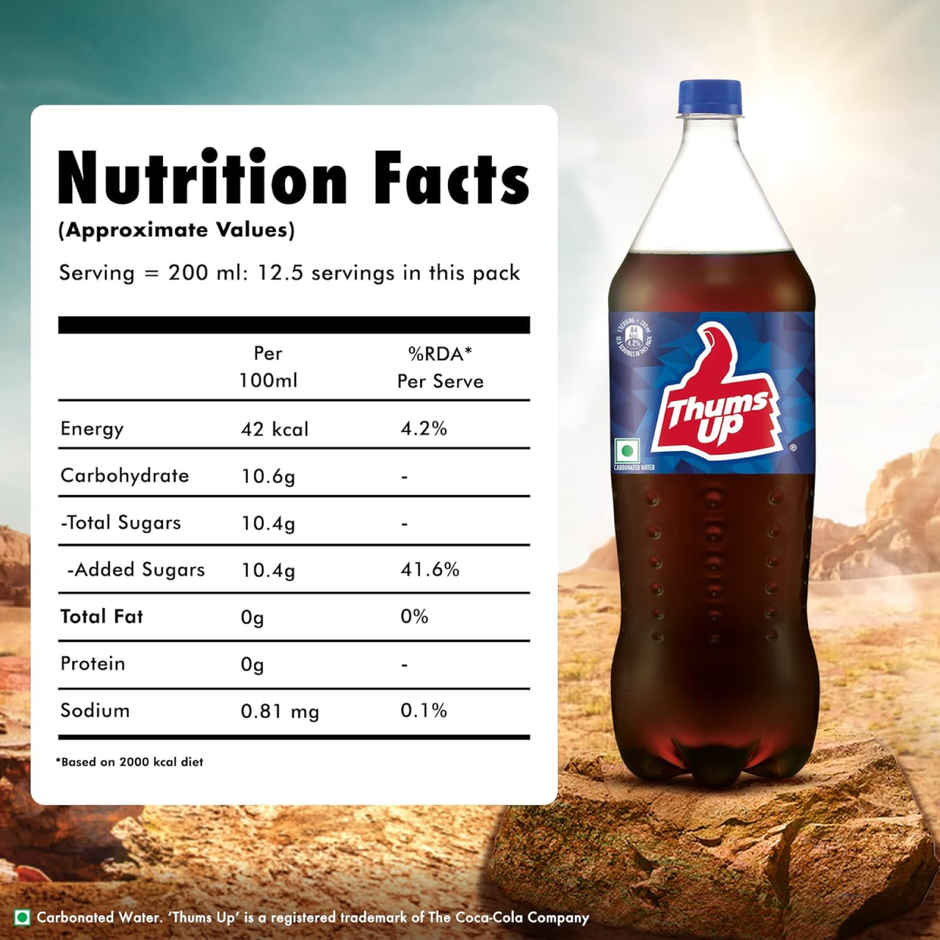 Thums Up | Cola Sparkling Soft Drink Pet Bottle | The Coca-Cola Company