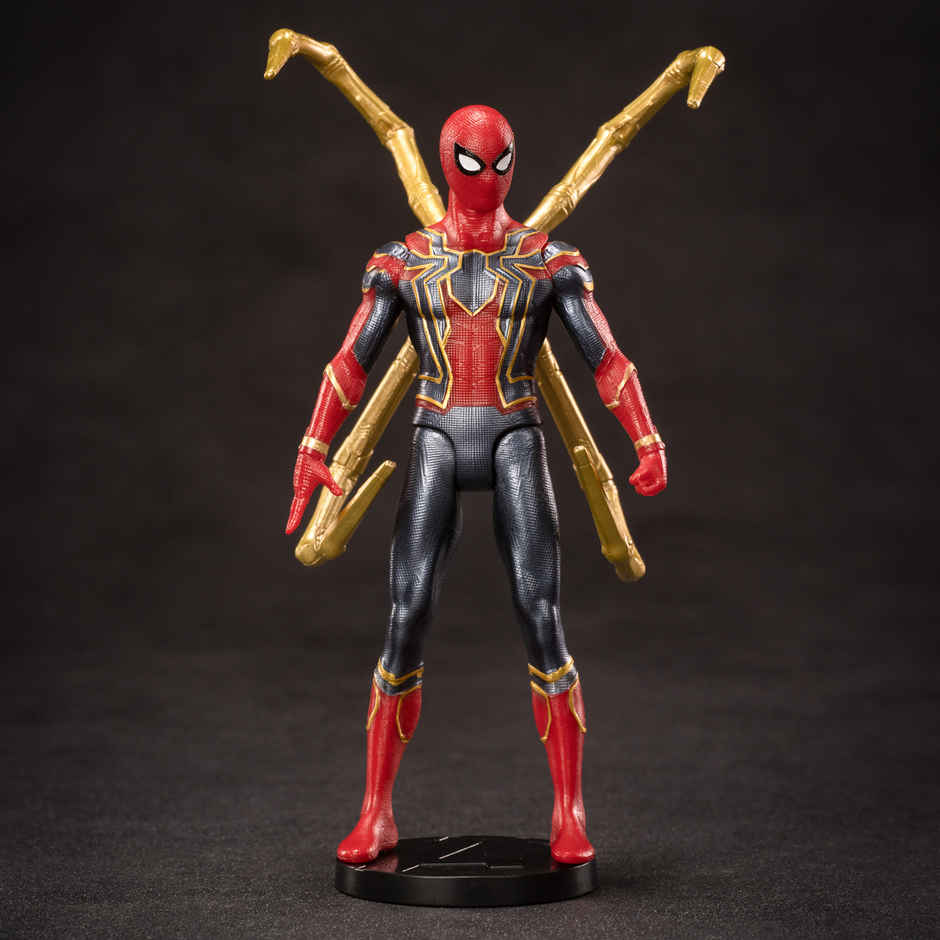 Striders Licensed Marvel Iron Spiderman Mini Action Figure Superhero Toy | 4 inch