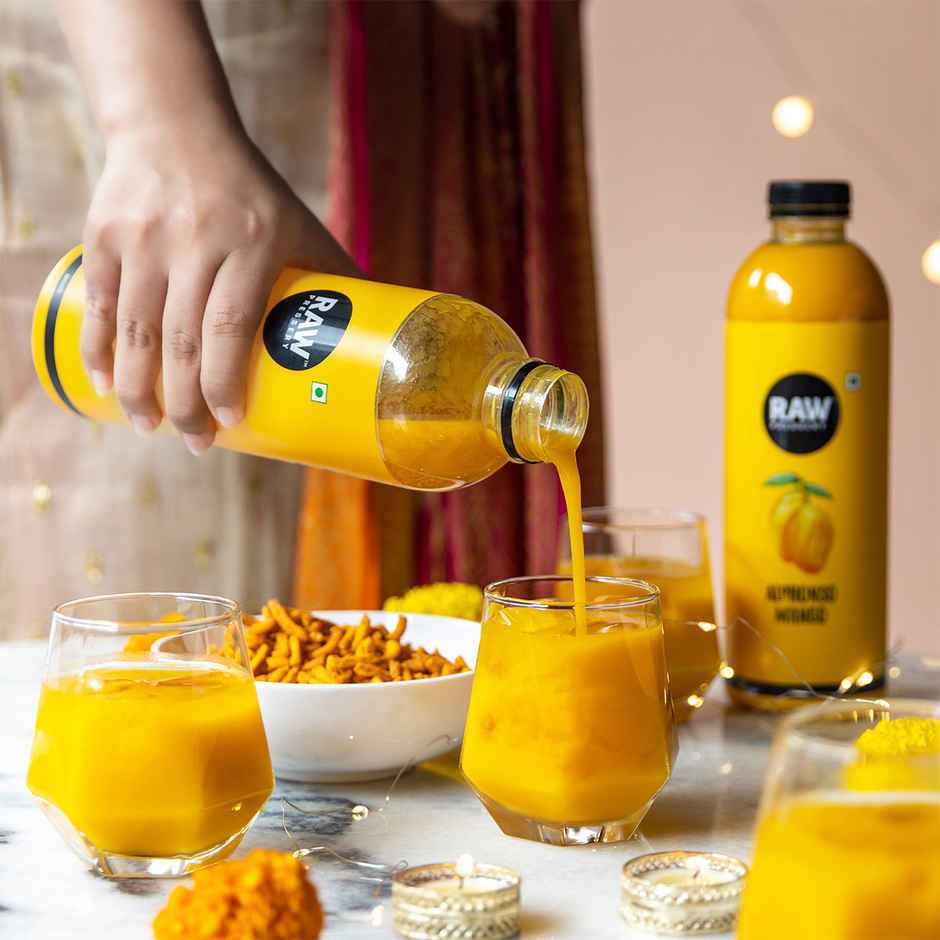 RAW Pressery Alphonso Mango Juice  Mango Fruit Juice  Not From Concentrate  Mango Drink