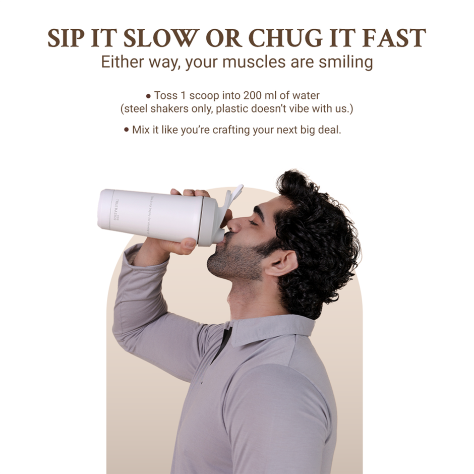 TrueBasics Clean Whey Protein Powder Isolate & Concentrate Blend (Chocolate)