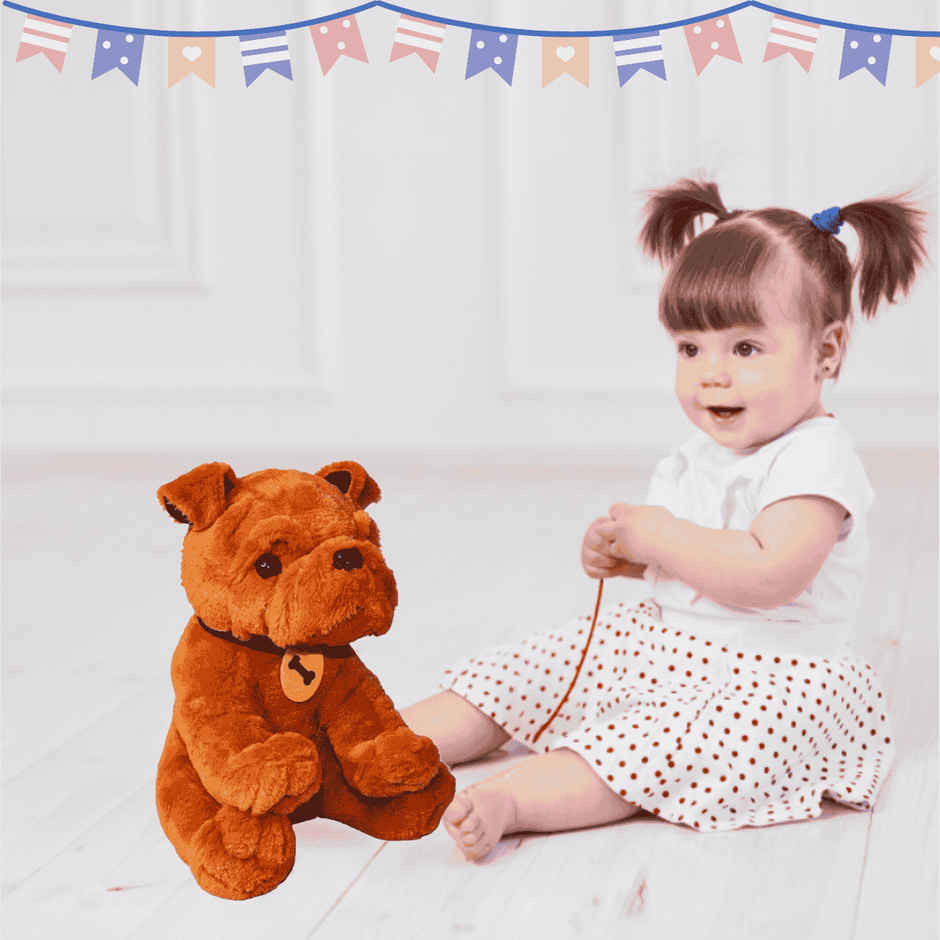 Toytales Puppy Dog|Brown |Stuffed Animal| Plushie| Toys For Baby |Girls Boys |Animal|Soft Toy