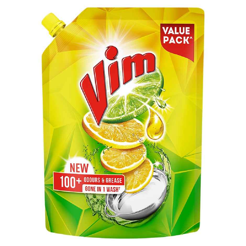 Vim Lemon Dishwash Liquid Gel Refill Pouch