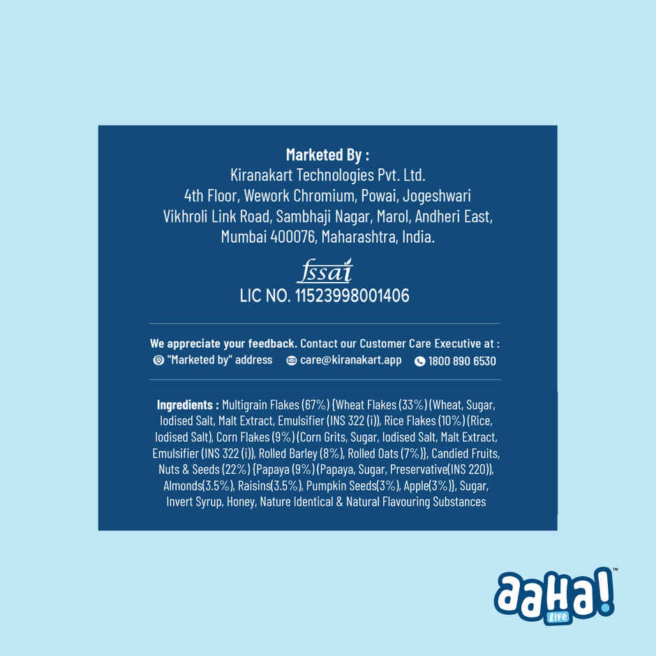 Aaha life Muesli Fruit Nuts & Seeds