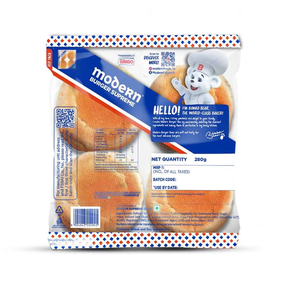 Modern Supreme Burger Bun