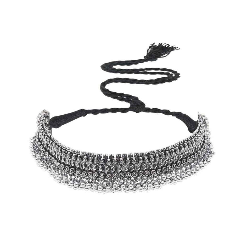 YouBella Silver-Plated Jewellery Set For Girls And Women - Silver