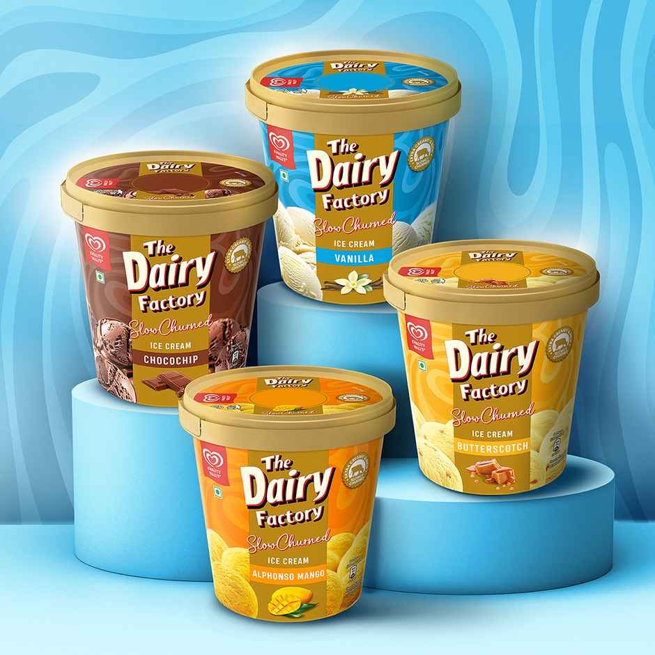 Kwality Wall's The Dairy Factory Vanilla Ice Cream Tub