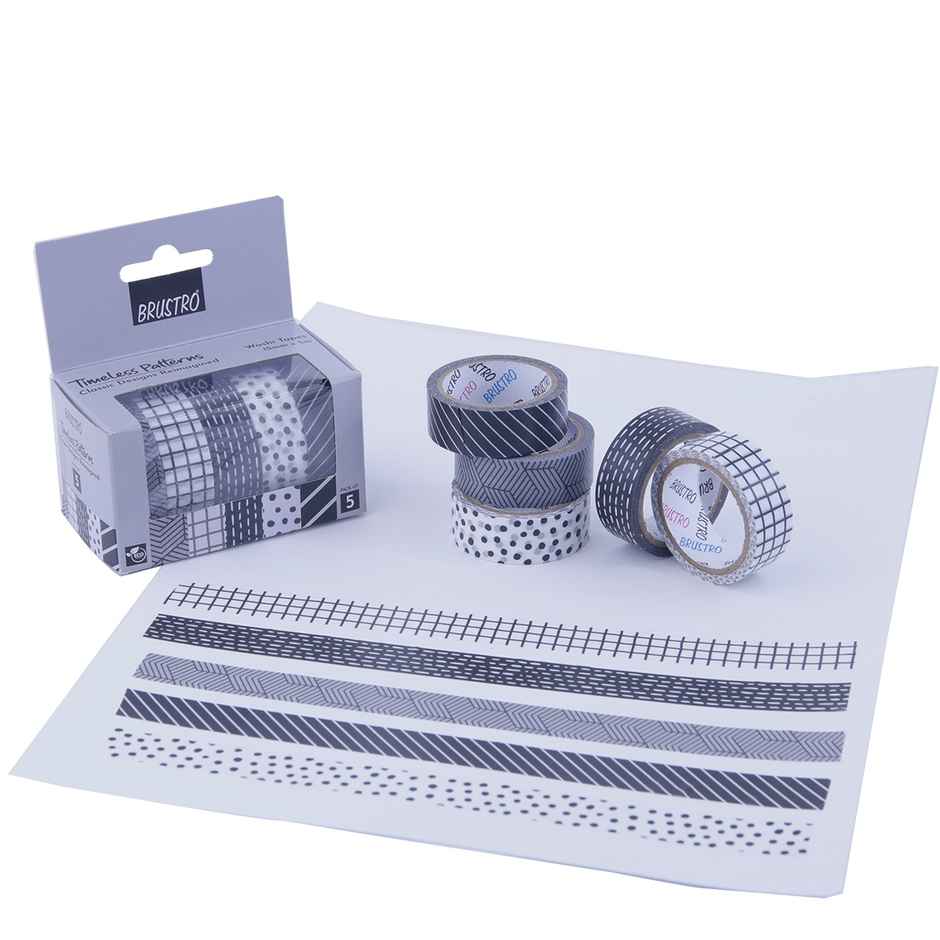 Brustro Timeless Pattern Set Of 5 - 15Mmx5M