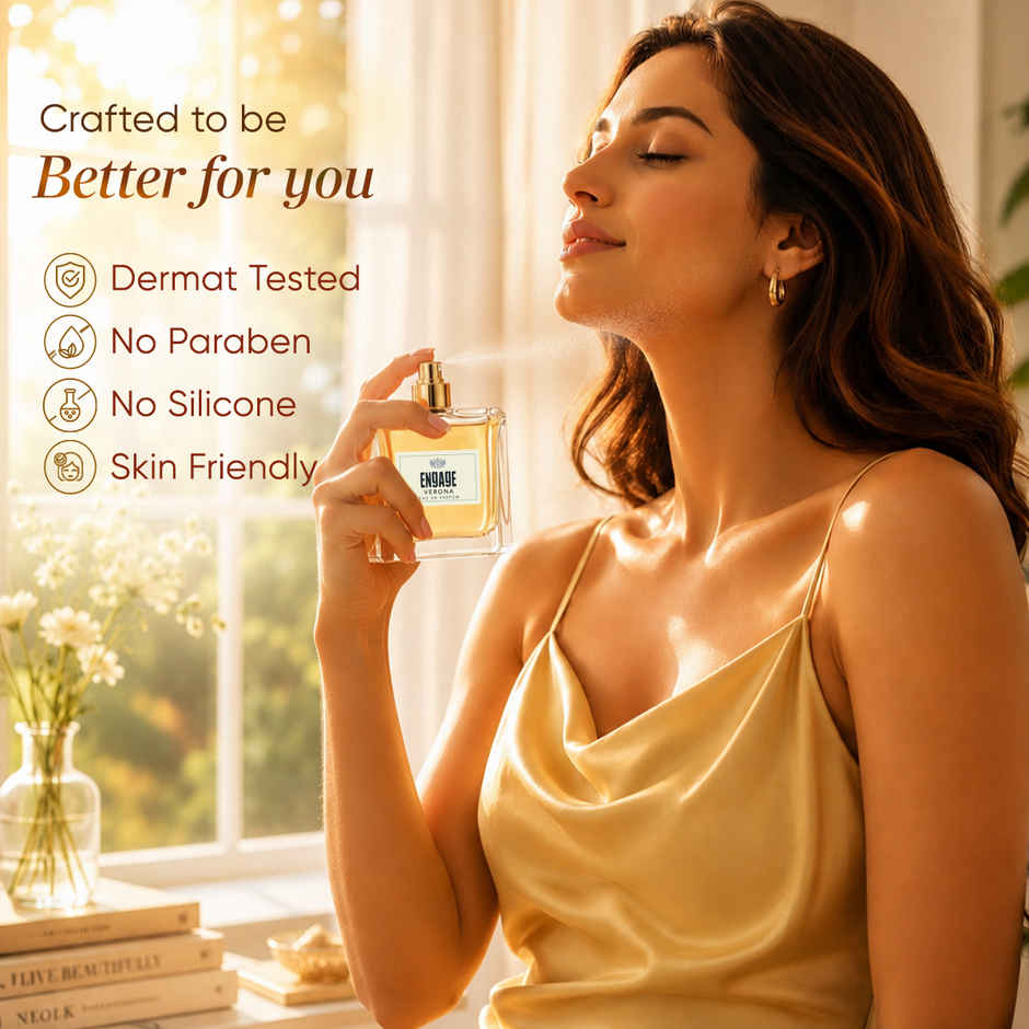 Engage Verona Eau De Parfum for Women | Long Lasting Perfume | Citrus Fruity