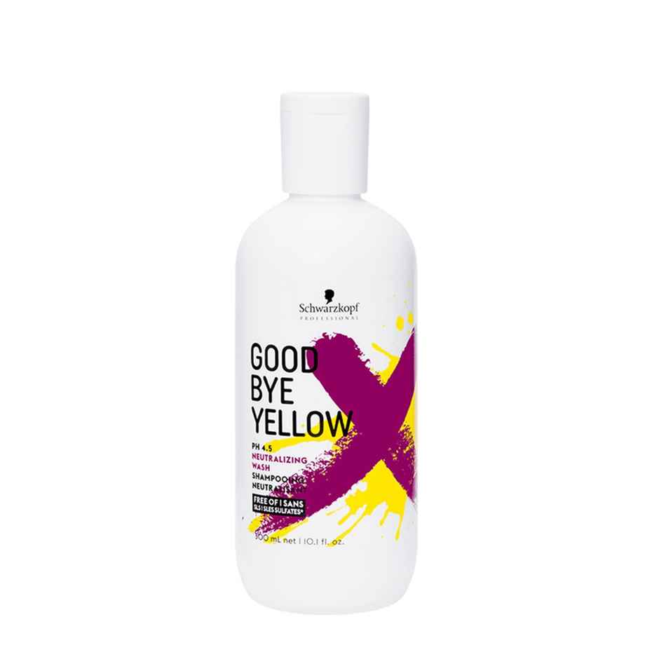Schwarzkopf Professional Goodbye Yellow Neutralizing Shampoo Ph 4.5 For Silver Hair