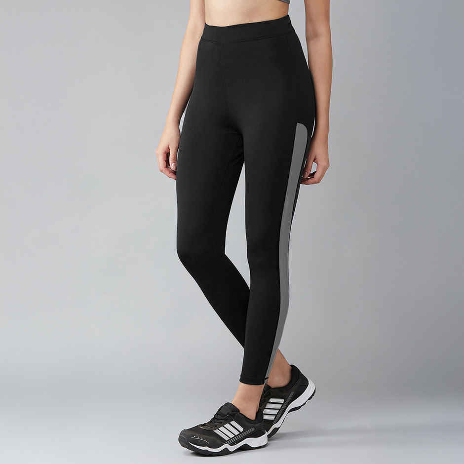 Blinkin Women's Gym Tights & Pants - Black | Grey | Active Wear | Yoga Pants | XL