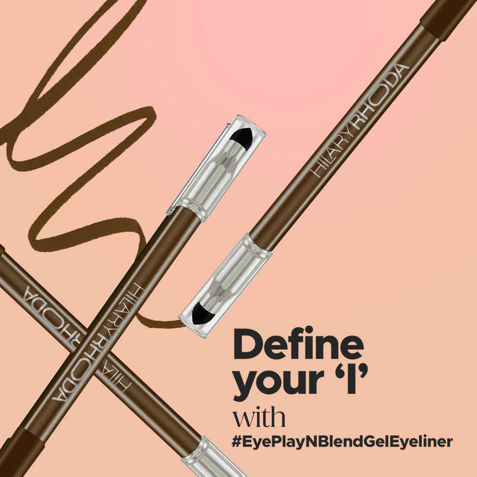 Hilary Rhoda Play n Blend Gel Eyeliner | One Stroke Application | Sparkle Bronze - Shade 04