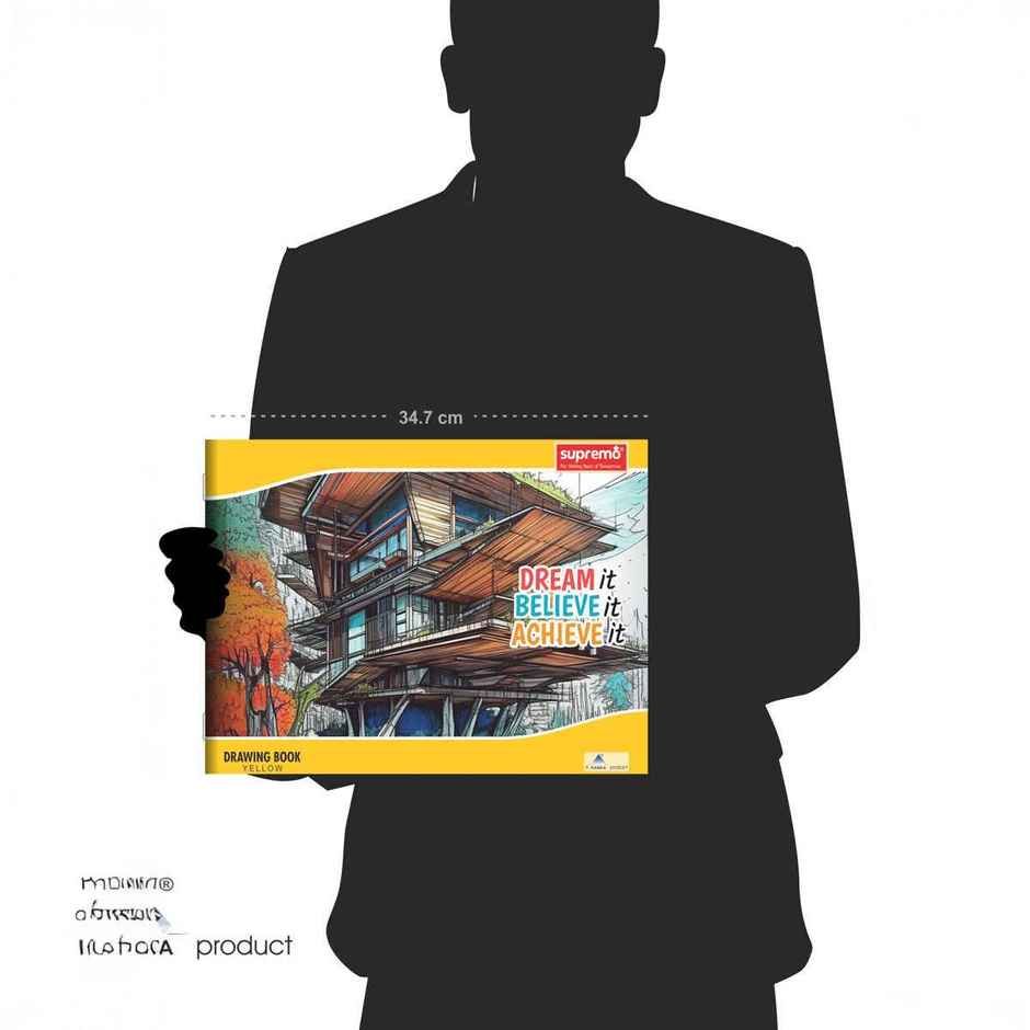 Ranka Supremo Drawing Book 27.5 X 34.7 Cm, Unruled | 36 Pages | 100 Gsm Paper | Assorted