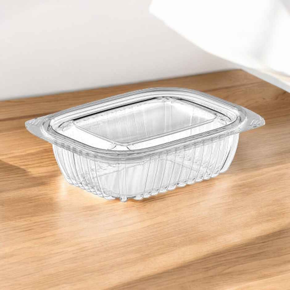 Plastic Hinge Box | Pack Of 10 | 250 ml | Tempware