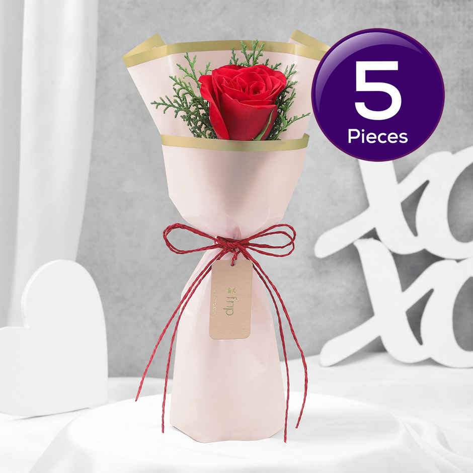 FNP Radiant Red Rose Bouquet Combo