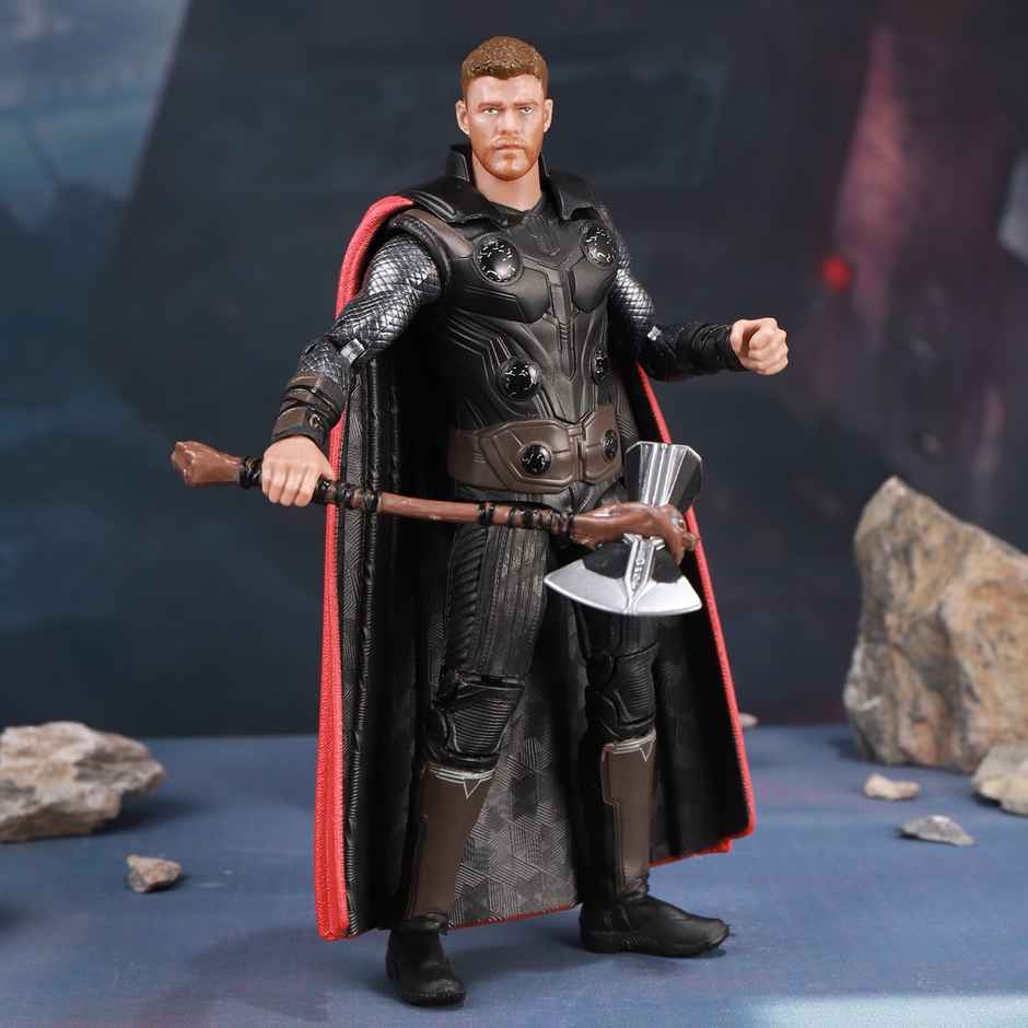 Striders Licensed Thor Action Figure with Plastic Holder | 7 inch
