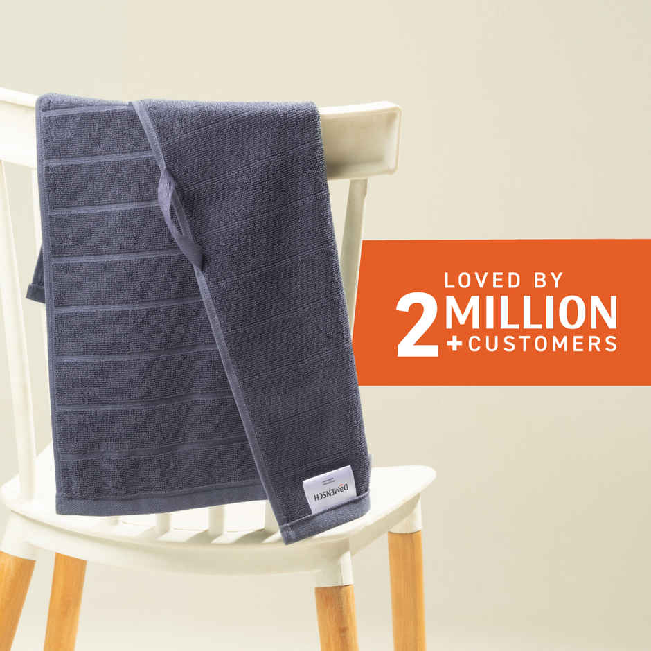 DaMENSCH Better Basic Premium Cotton Hand Towel | Grey