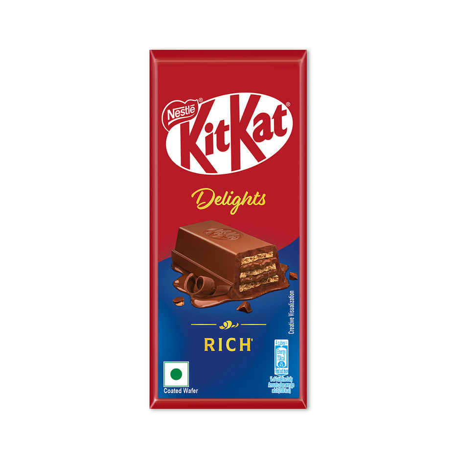 Nestle KitKat Delights Rich Choco Coated Wafer Chocolate Bar