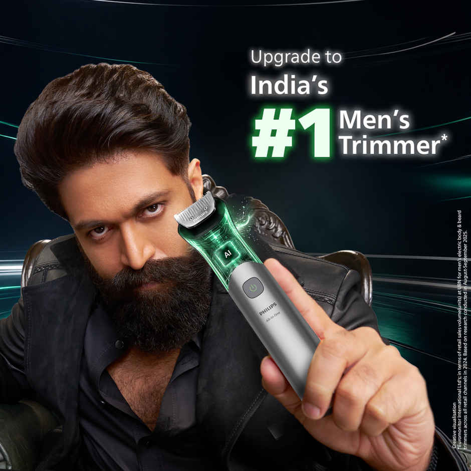 Philips All in One Trimmer 5000 Series 11 in 1 with BeardSense & Self Sharpening Blades MG5932/15