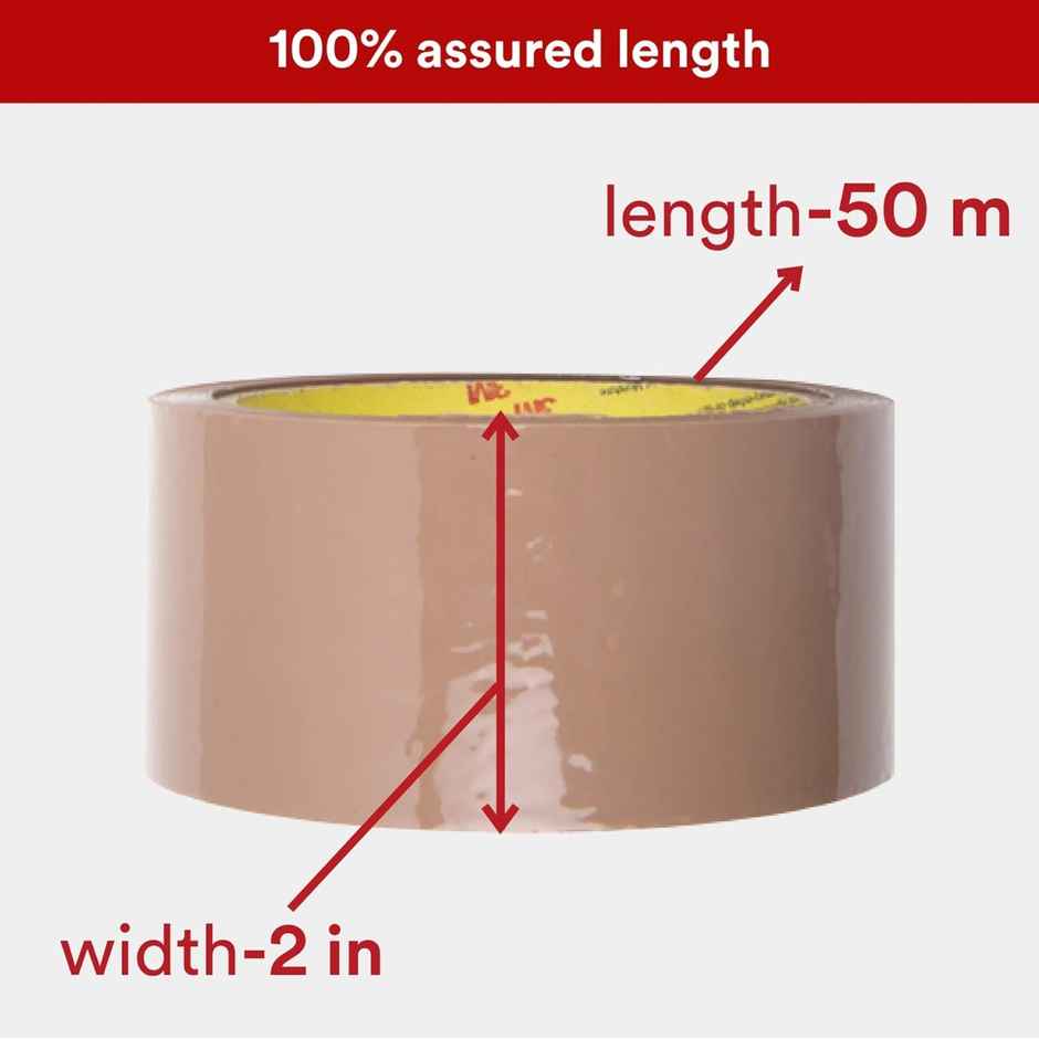 Scotch BOPP Packaging Tape - Polypropylene Tan Tape | 5 cm x 50 m