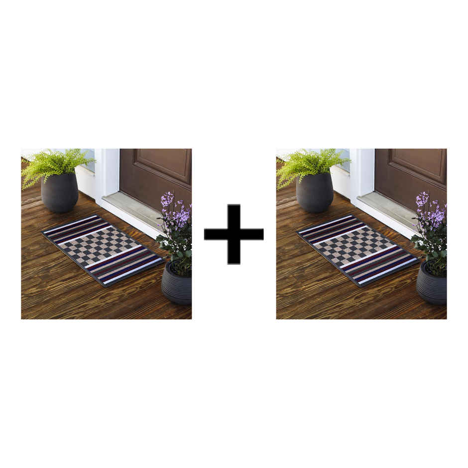 Status New Iris Mat 38 Cm x 58 Cm - Color & Design may vary Combo