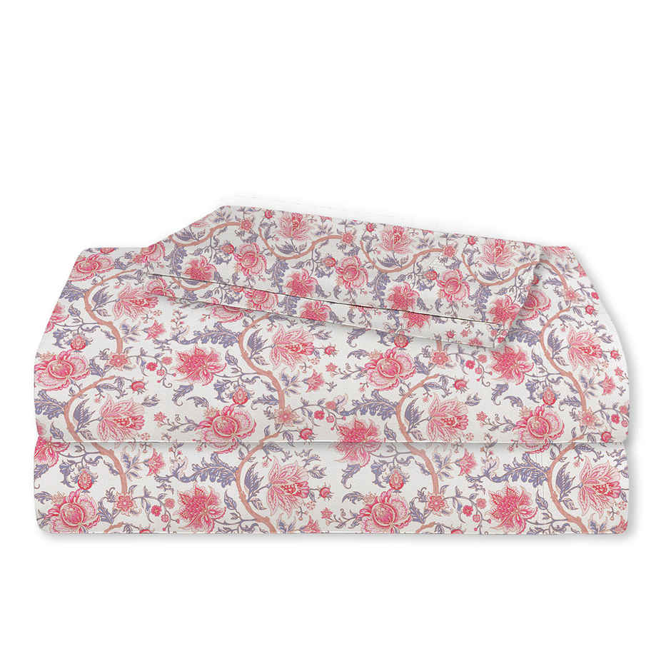 Home Elegance by myTrident Microfiber Bedsheet Set | Queen Size Double Bed sheet | 2 Pillow Covers | Asteria