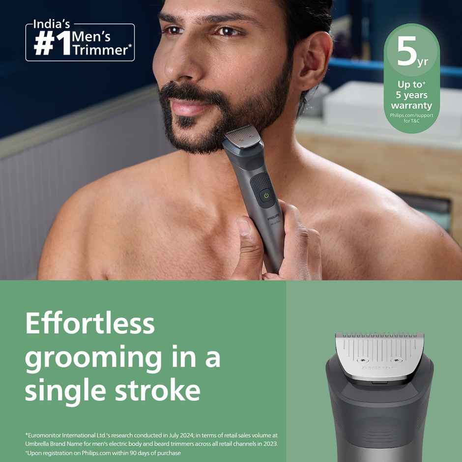 Philips AllinOne Trimmer 7000 Series 13in1 with BeardSense & Premium Precision Comb MG7922/15