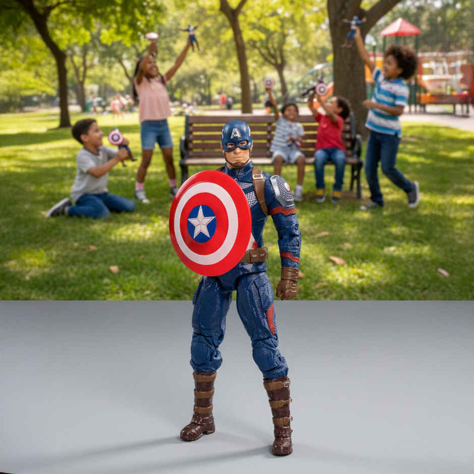 Striders Licensed Captain America Superhero Action Figure | 7 inch