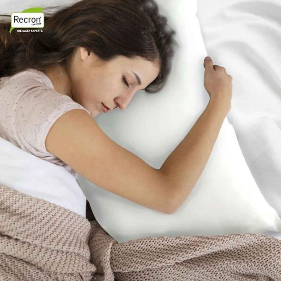 Recron Certified Blume Fibre Pillow | 16 x 24 Inch Pack of 2