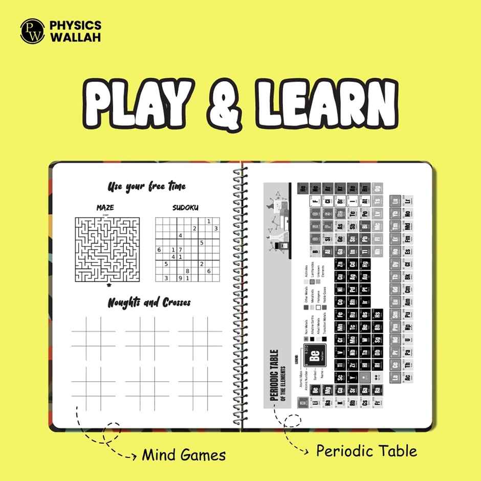 Physics Wallah Spiral Notebook | 300 Pages | Ruled