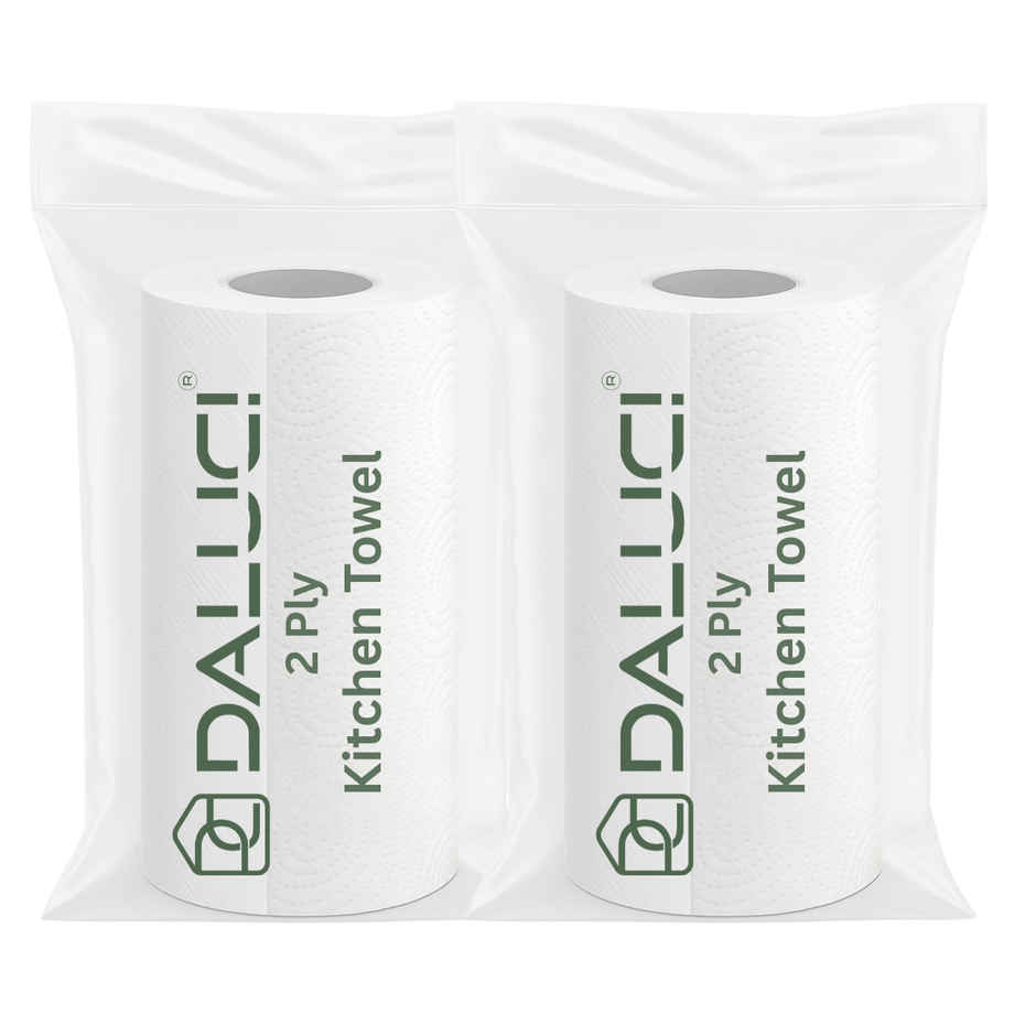 DALUCI Kitchen Tissue Paper Roll | 60 Pulls | Pack of 2