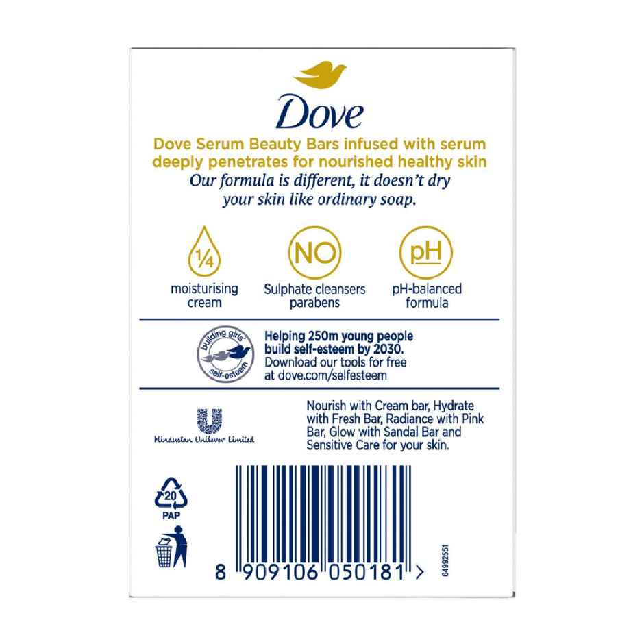Dove Serum Bar Collection | Nourish, Radiance, Hydrate, Glow, Sensitive Care