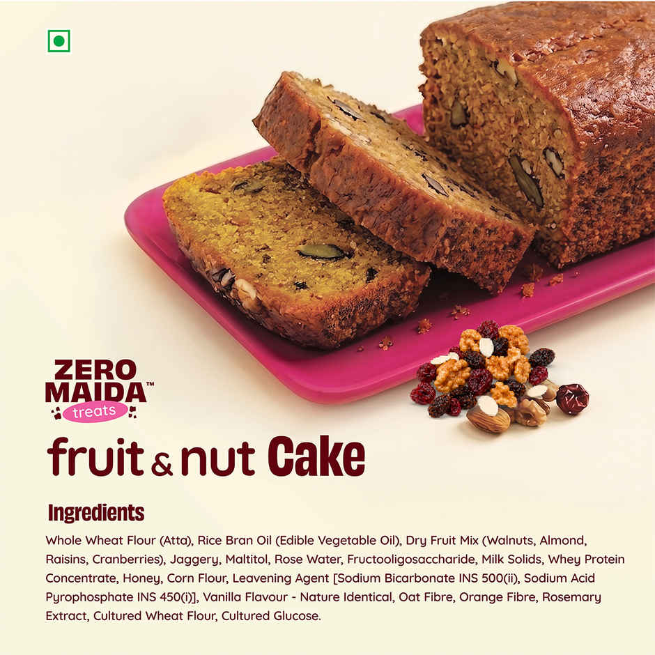 The Health Factory Pound Cake Fruit & Nut | Zero Maida | Tea Cake | Eggless