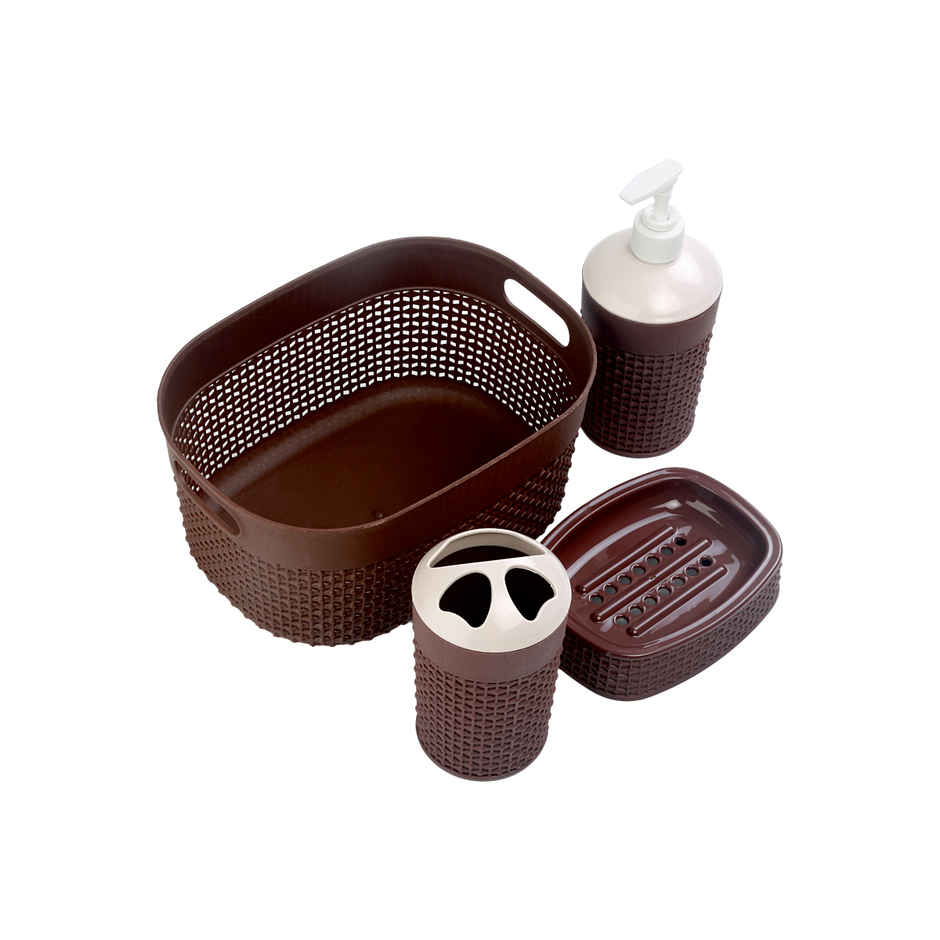 Filo Bath Set | Brown | Jali Packing