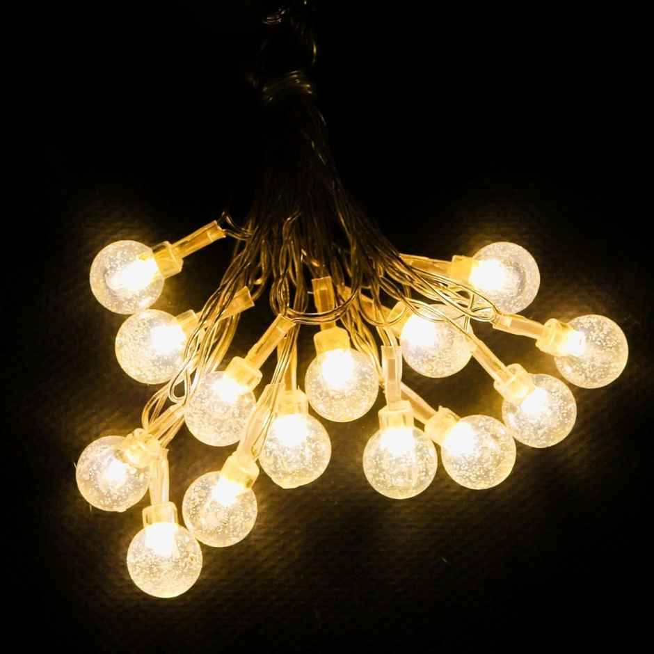 Lexton Fairy 14 Crystal BubbleBall LED StringLight IcicleLights 14LED 4mt Pack-1 WarmWhite