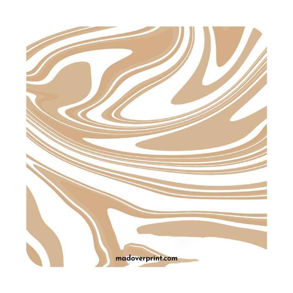 Mad Over Print Marble Coaster (Set Of 6)