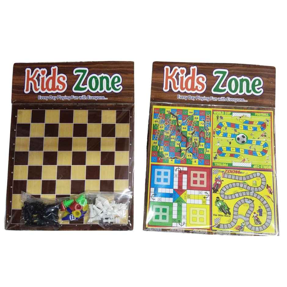 Millennium Kidszone Chess Set + 4 Games