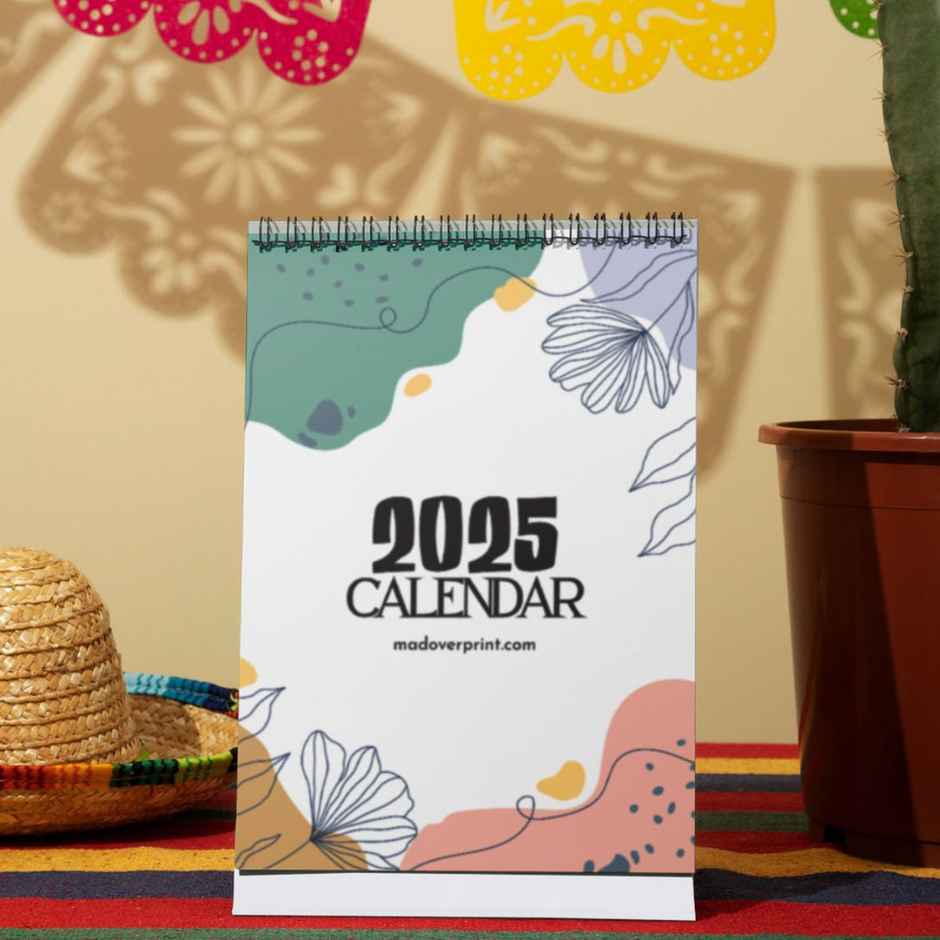 Mad Over Print Abstract 2025 Desk Calendar