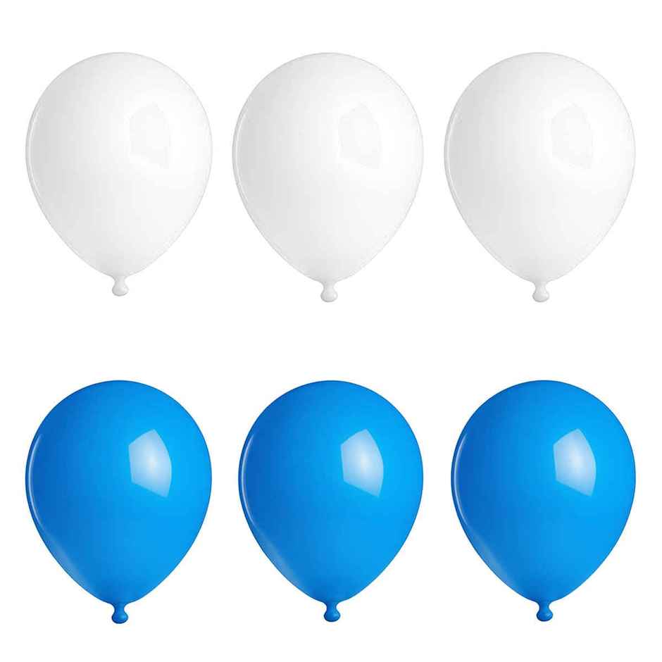 Blue And White Balloons