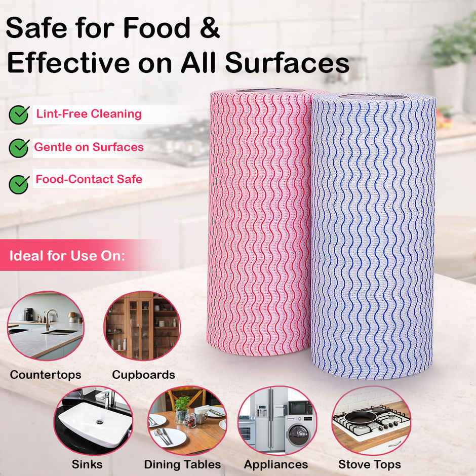 GINNI Superwipe Kitchen Towel Roll | 80 Pulls | 23 x 21 cm