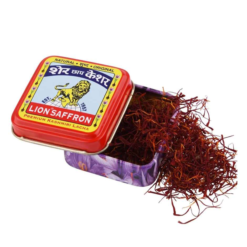 Lion Saffron Original Kashmiri Kesar Certified Grade A+