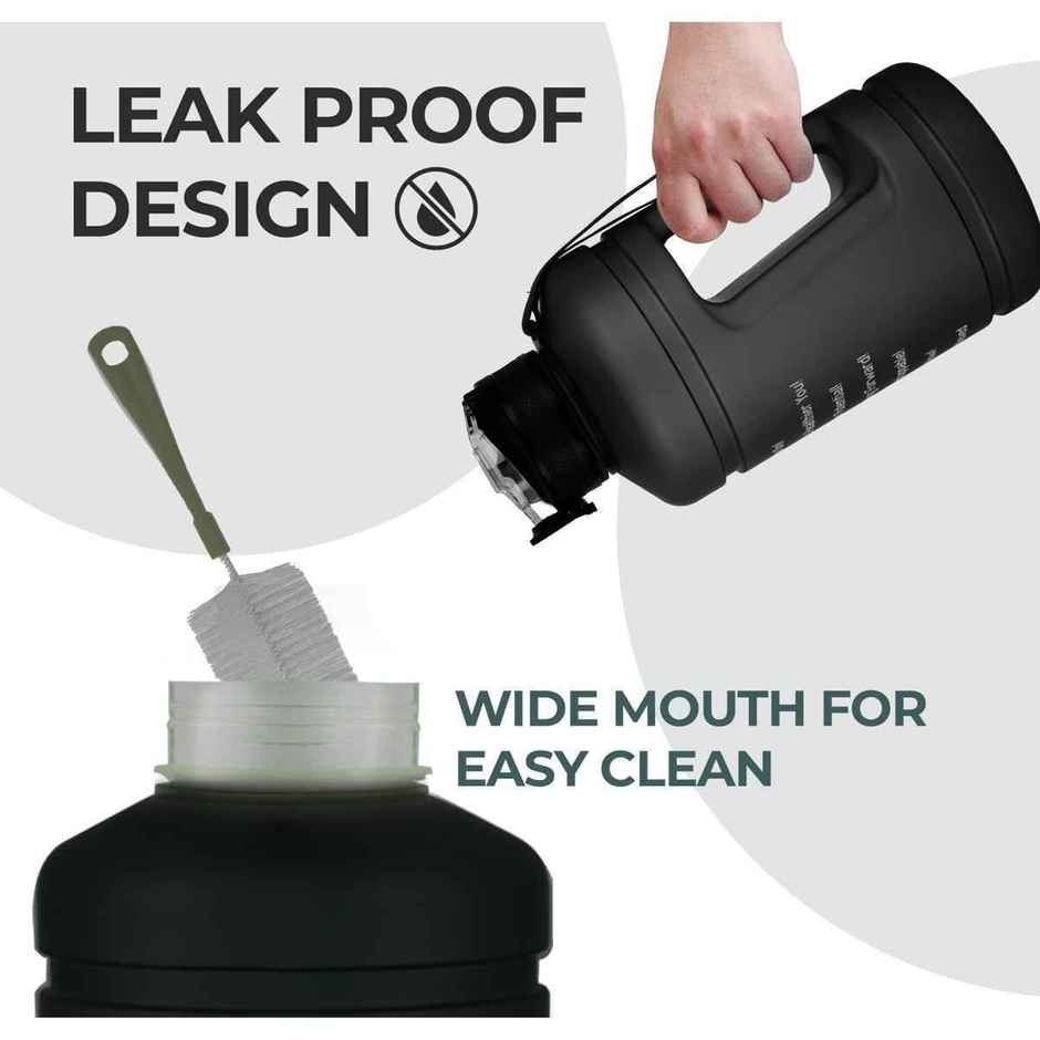 Solara Plastic Water Bottle | Black Knight | 2.2 L