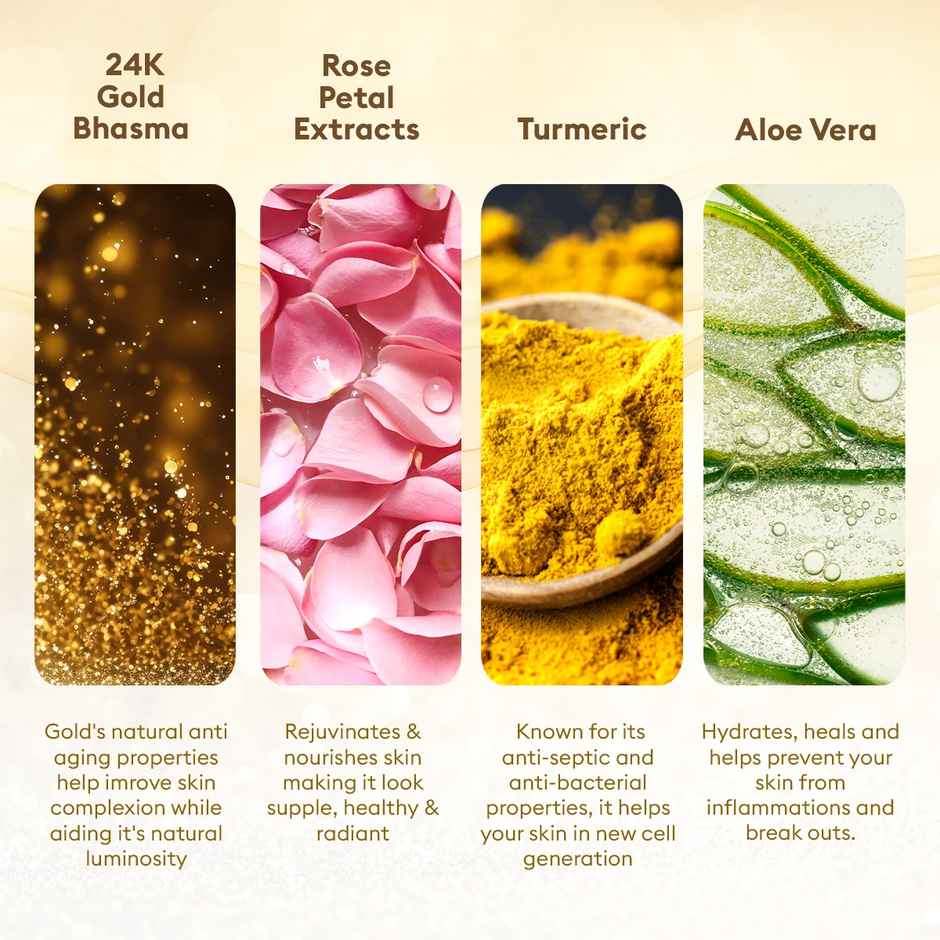 VLCC Gold Facial Kit with Rose Water Toner