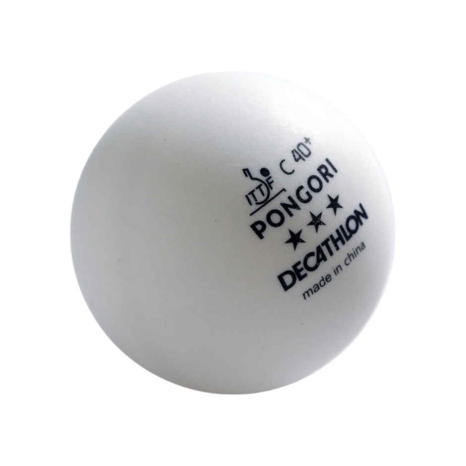 Decathlon Pongori ITTF X4 Table Tennis Balls | White