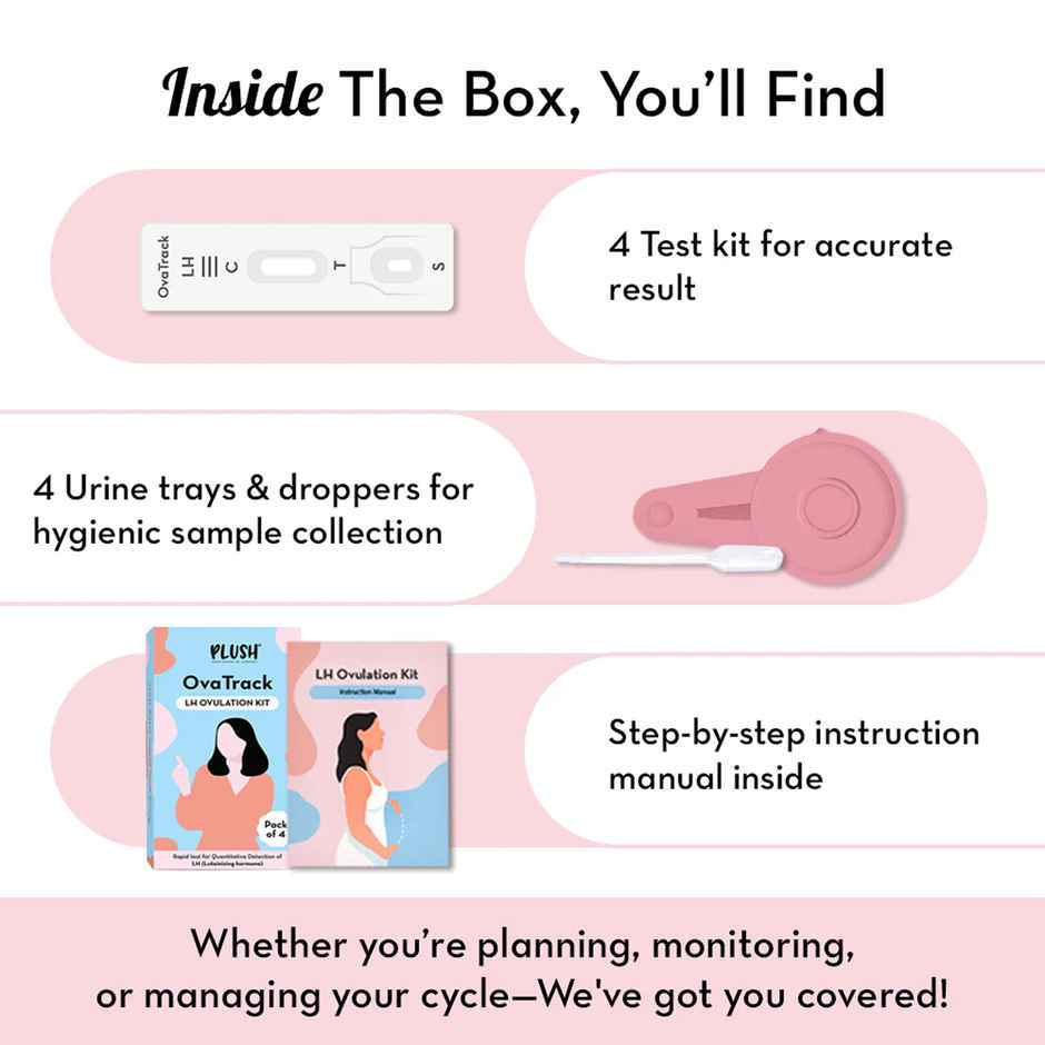 Plush Ova Track LH Ovulation Test Kit