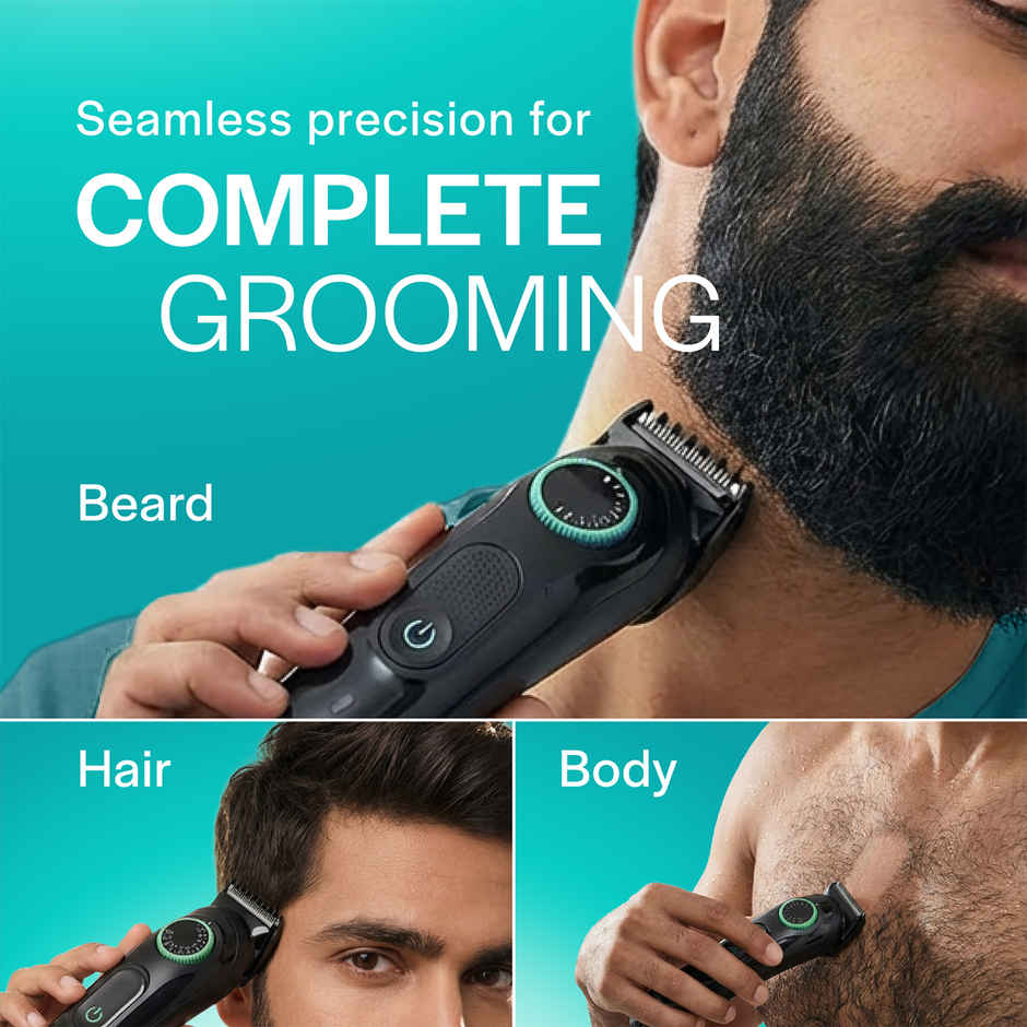 Braun by Gillette Series 3 AIO Trimmer,5 attachments + 40 length settings