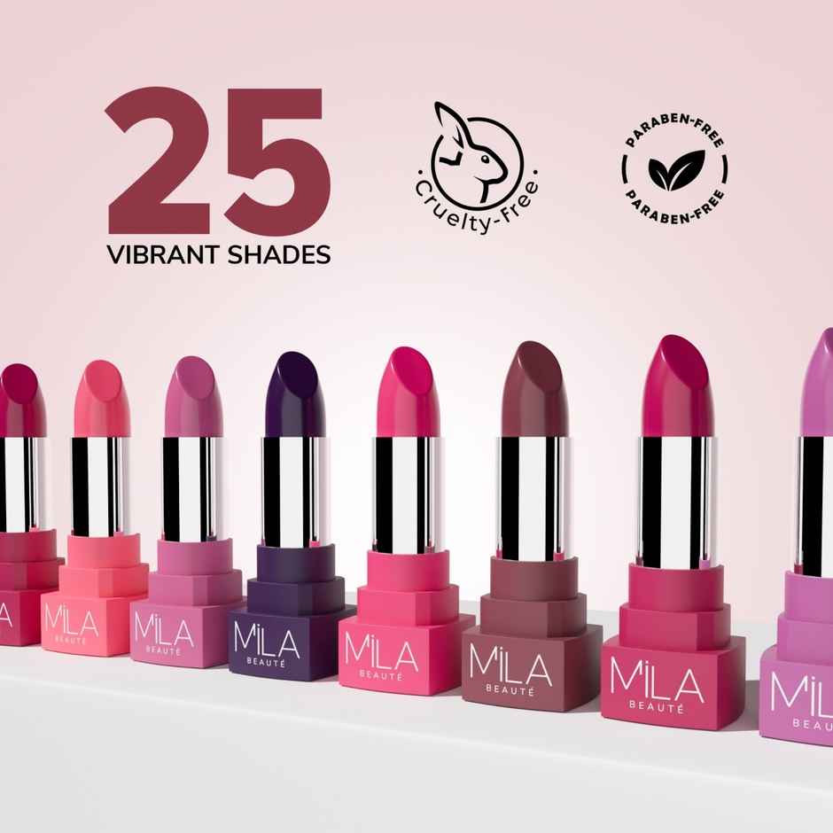 Mila Beaute Matte Lipstick Lightweight Highly Pigmented | Roasted Almonds